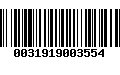 Código de Barras 0031919003554