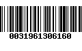 Código de Barras 0031961306160