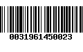 Código de Barras 0031961450023