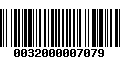 Código de Barras 0032000007079