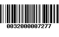 Código de Barras 0032000007277