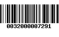 Código de Barras 0032000007291