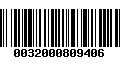 Código de Barras 0032000809406