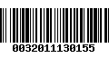 Código de Barras 0032011130155