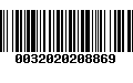 Código de Barras 0032020208869