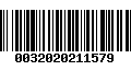 Código de Barras 0032020211579