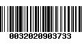 Código de Barras 0032020903733