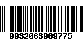 Código de Barras 0032063009775