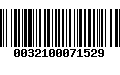 Código de Barras 0032100071529