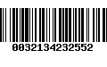 Código de Barras 0032134232552