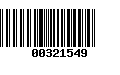 Código de Barras 00321549