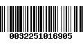 Código de Barras 0032251016905