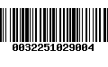 Código de Barras 0032251029004