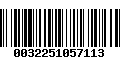 Código de Barras 0032251057113