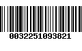 Código de Barras 0032251093821