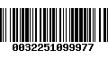 Código de Barras 0032251099977