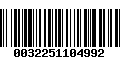 Código de Barras 0032251104992