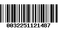 Código de Barras 0032251121487