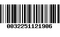 Código de Barras 0032251121906