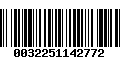 Código de Barras 0032251142772