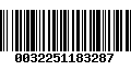 Código de Barras 0032251183287