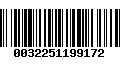 Código de Barras 0032251199172