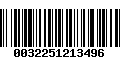 Código de Barras 0032251213496