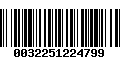 Código de Barras 0032251224799