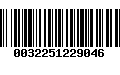 Código de Barras 0032251229046