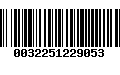 Código de Barras 0032251229053