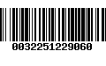 Código de Barras 0032251229060