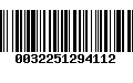 Código de Barras 0032251294112