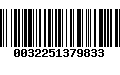 Código de Barras 0032251379833