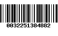 Código de Barras 0032251384882