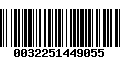 Código de Barras 0032251449055