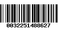 Código de Barras 0032251488627