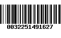 Código de Barras 0032251491627