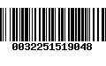 Código de Barras 0032251519048