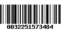 Código de Barras 0032251573484