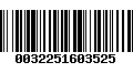 Código de Barras 0032251603525