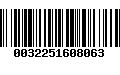 Código de Barras 0032251608063