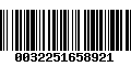 Código de Barras 0032251658921