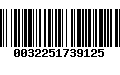 Código de Barras 0032251739125