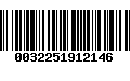 Código de Barras 0032251912146