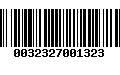 Código de Barras 0032327001323