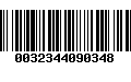 Código de Barras 0032344090348