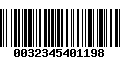 Código de Barras 0032345401198