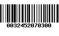 Código de Barras 0032452070300