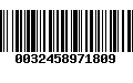 Código de Barras 0032458971809