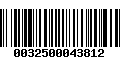 Código de Barras 0032500043812